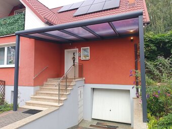 Wiata przyścienna aluminiowy carport na samochód - 5