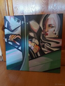 Sprzedam obraz Tamara Łempicka- w bugatti - 5