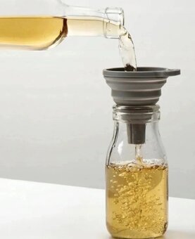 Silikonowy lejek. Składany, harmonijka. - 5