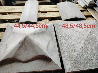 Płytki chodnikowe różne wzory i wymiary daszki na slupki - 5