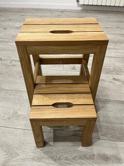 Taboret Dębowy 2w1 Stepoak - 5