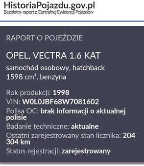 Opel Vectra B 1.6 16V 100KM 1998 rok - 5