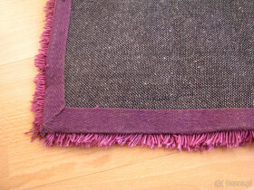 Czysty, puszysty dywan shaggy, fioletowy 70 x 130 cm - 5