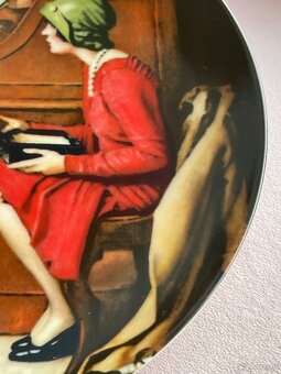 Talerz kolekcjonerski Norman Rockwell vintage ozdoba 1986 - 5