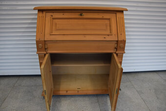 sekretarzyk z drewna świerkowego - super stan - 5