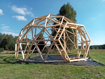Kopuła geodezyjna 35m2. Glamping - zadaszenia basenu. - 5