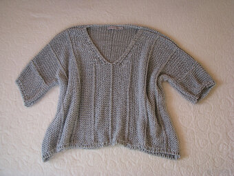 Luźny sweterek sweter narzutka oversize nietoperz r. S, M, L - 5