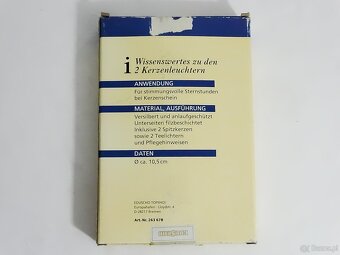 2 świeczniki posrebrzane + 4 świeczki - 5