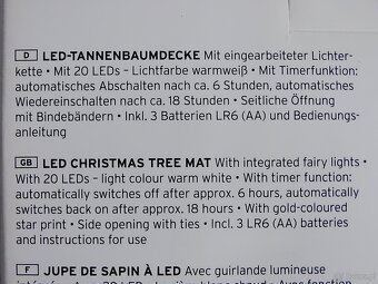 Podkładka LED pod choinkę 20 światełek led - 5