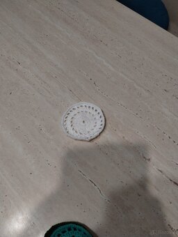 Szydełkowe podstawki pod kubek koło - 5