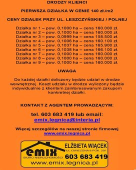 Działki budowlane w Złotoryi - ulica Polna - 5