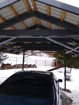 Wiata,altana,carport.Dach dwuspadowy. - 5