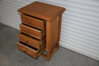 szafka z szufladami z drewna dębowego - super stan - 5