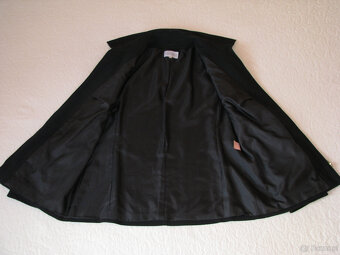 Czarny klasyczny żakiet na zamek marynarka blezer, rozm. 42 - 5