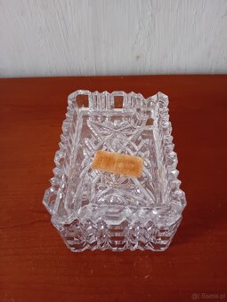 Krysztalowa papierosnica popielniczka - 5