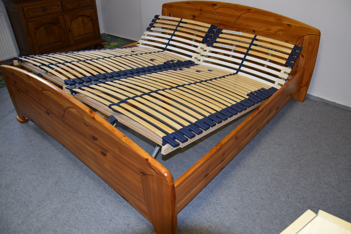 łóżko z materacami z drewna sosnowego - komplet jak nowy - 6