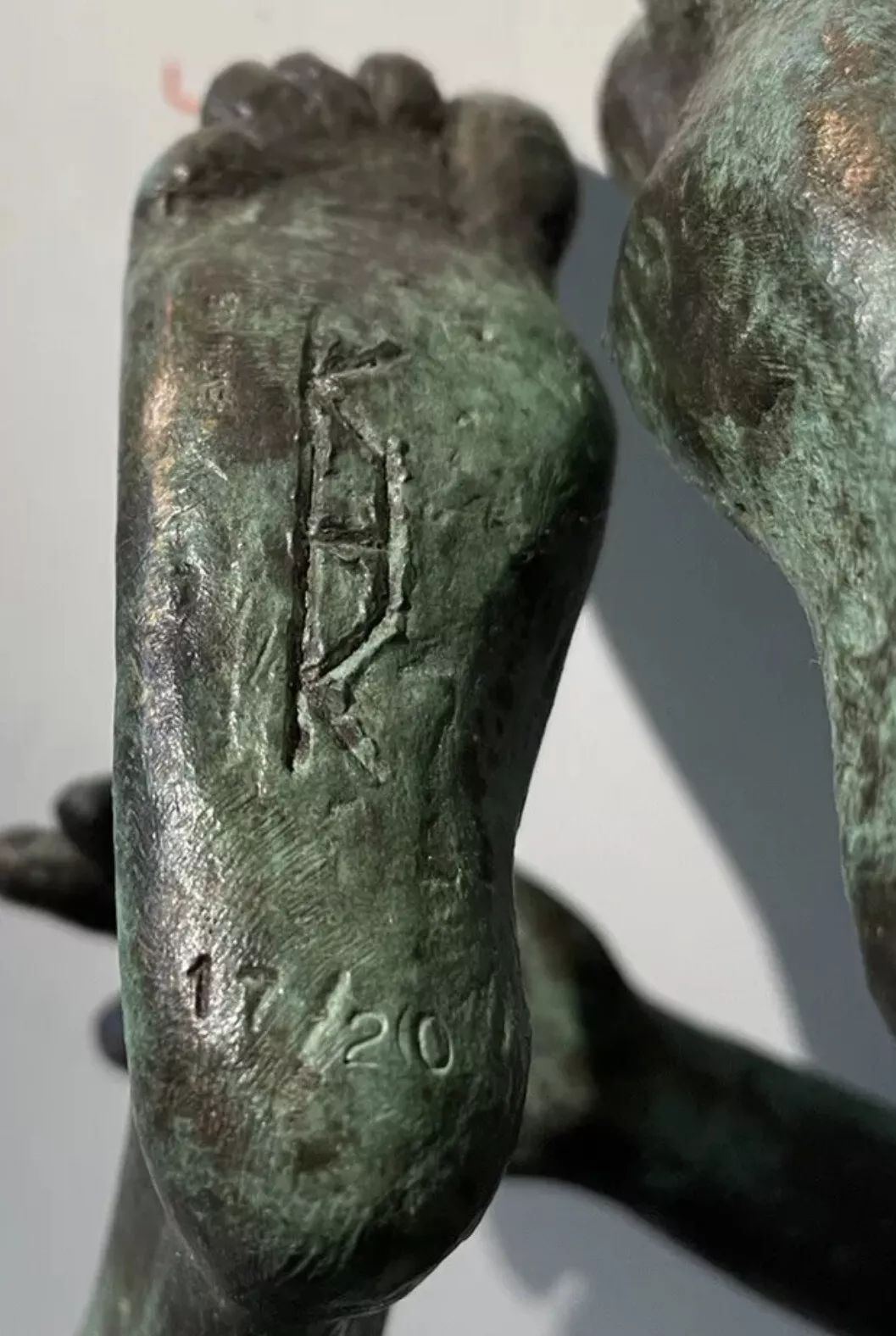 Brązowa figura autorstwa Karla-Heinza Krausego, sygnowana i - 6