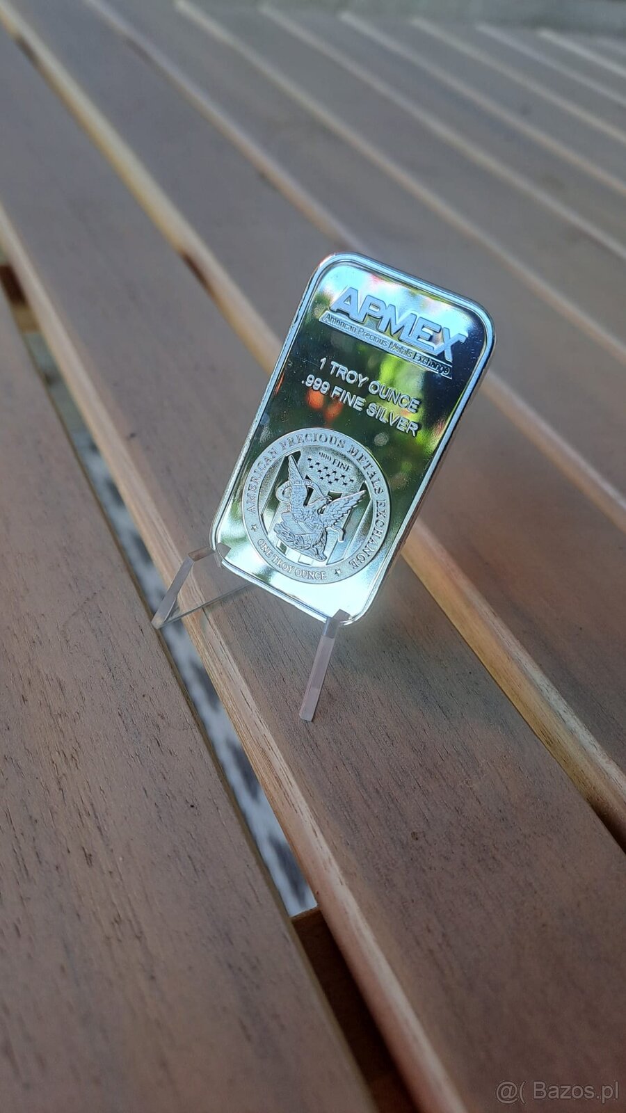 APMEX 1 oz Silver Bar Ag 999 – 8 szt. - 6