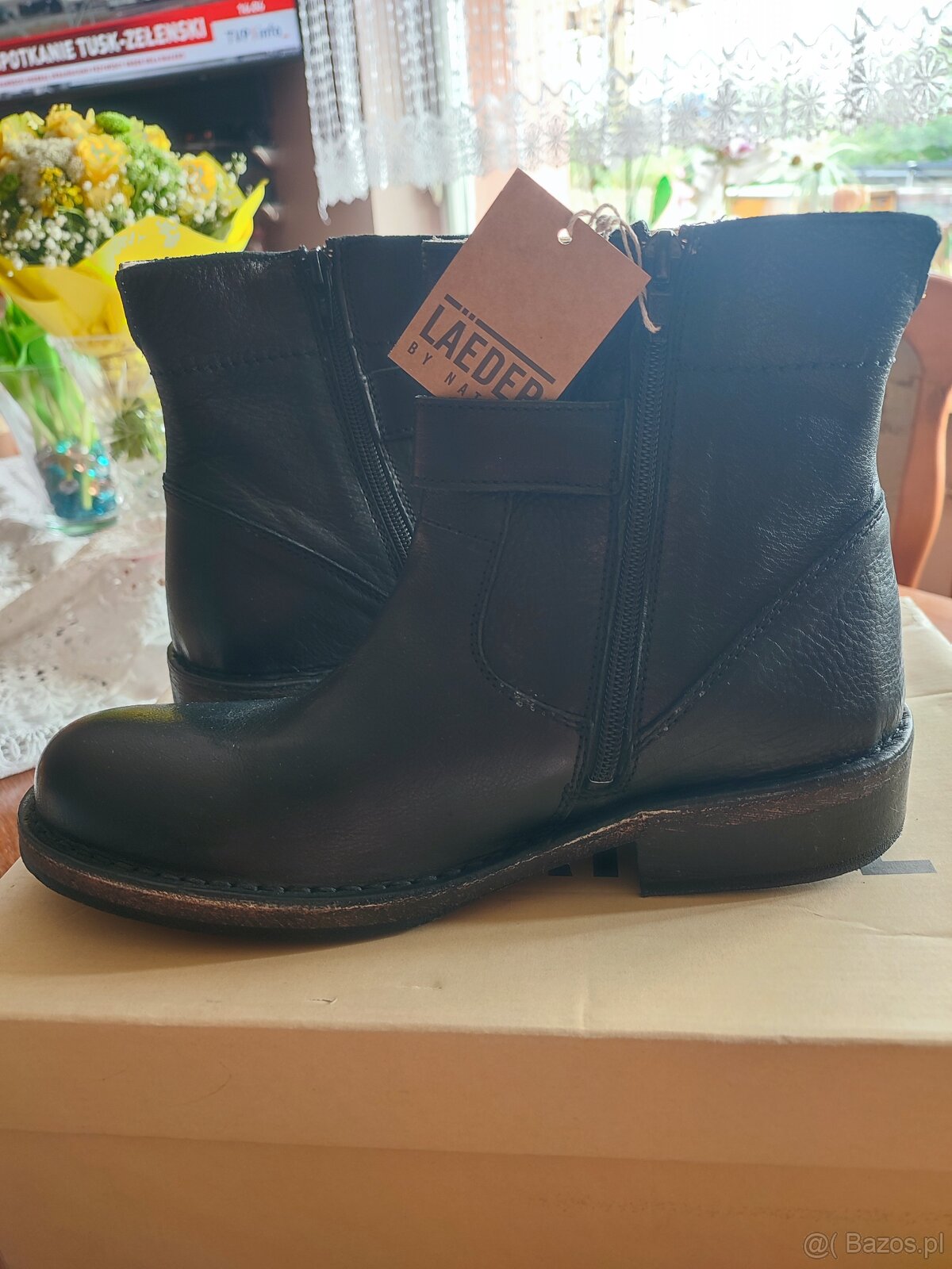Buty męskie skórzane motocyklowe - 6