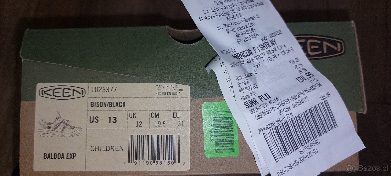 Sandały chłopięce Skórzane Keen rozm. 31 (19,5 cm) - 6