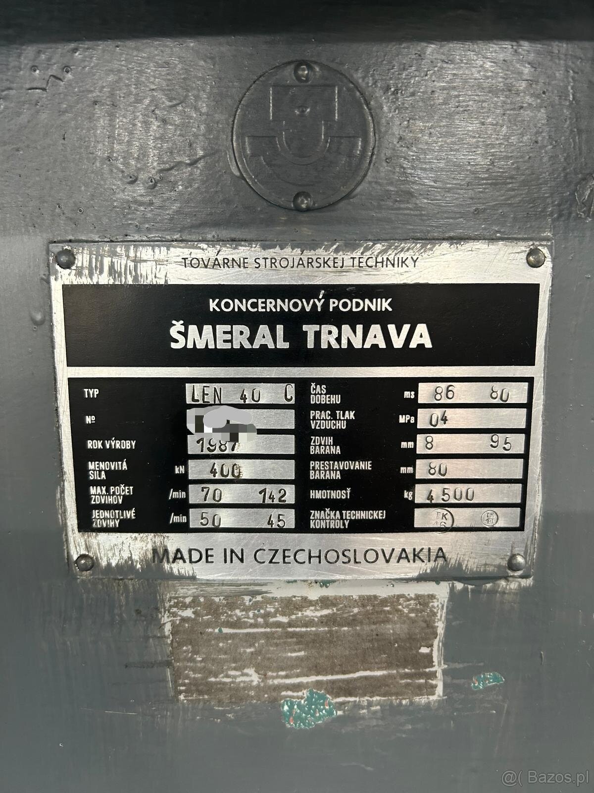 prasy mimosrod. LEN 40 C - 2 ks - 6