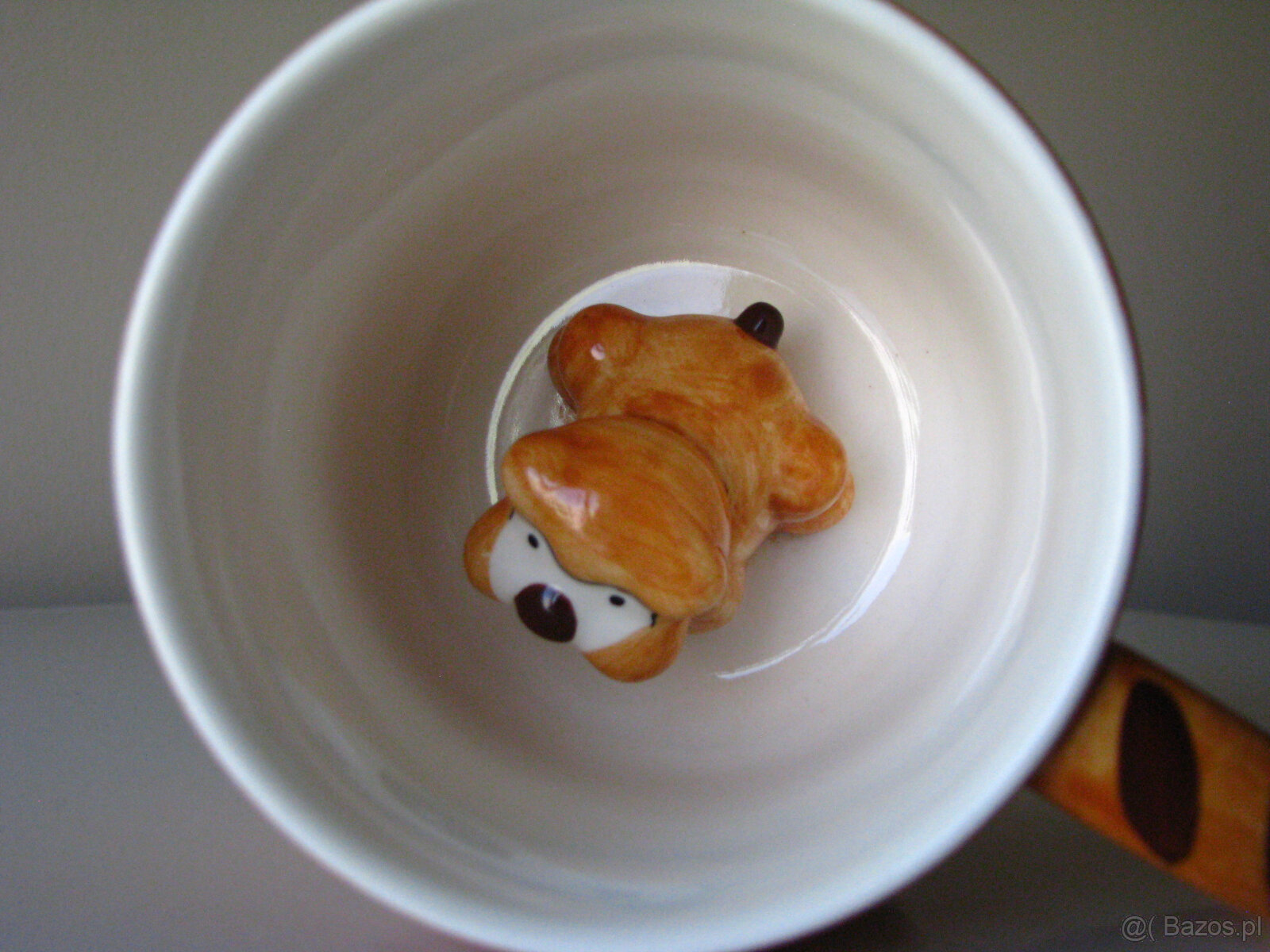 Urocze kubki w kropki z figurką delfina i pieska w środku 3D - 6