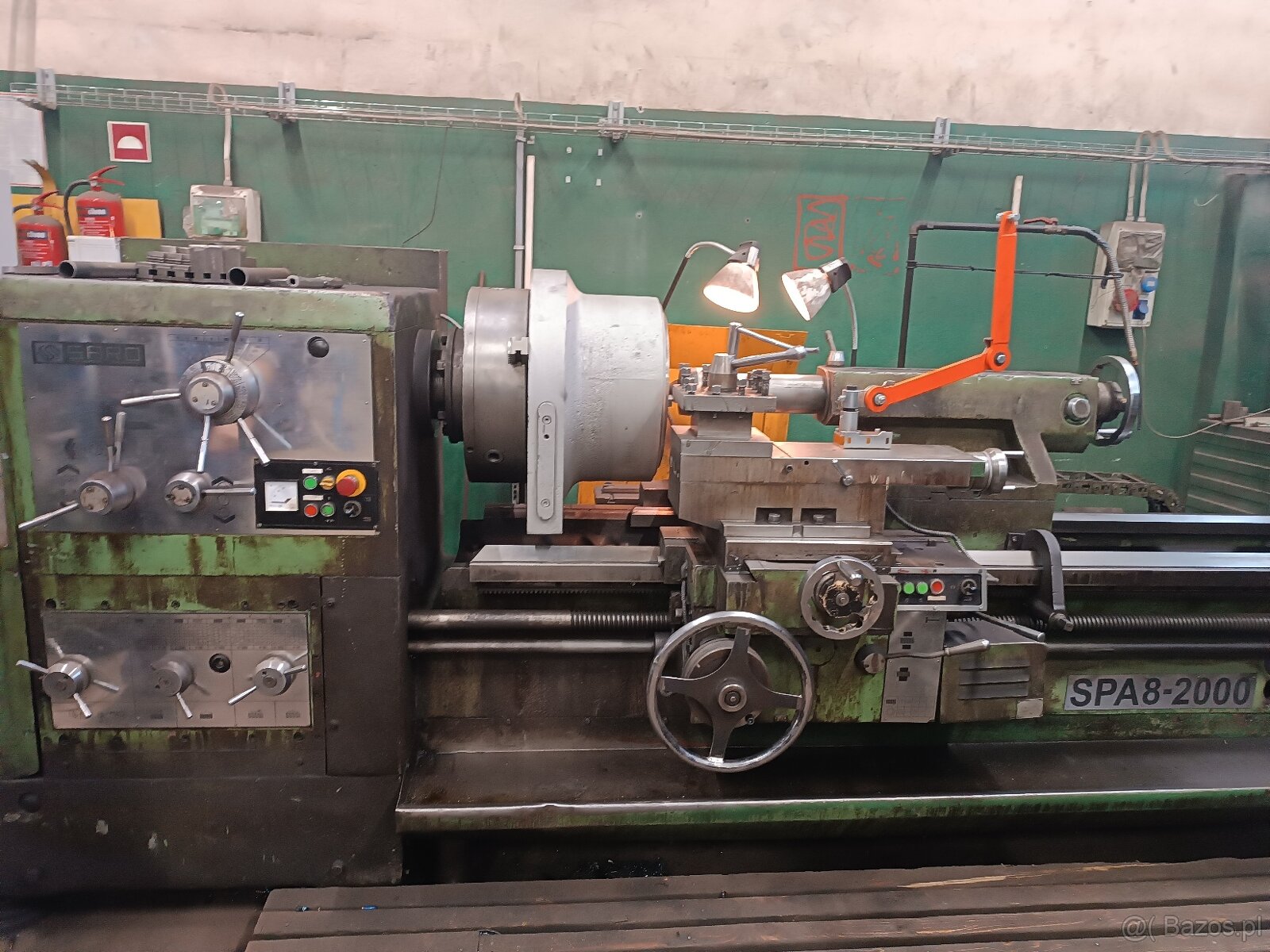 Tokarka SARO SPA8-2000 z uchwytem tokarskim 500 3-szczękowym - 6