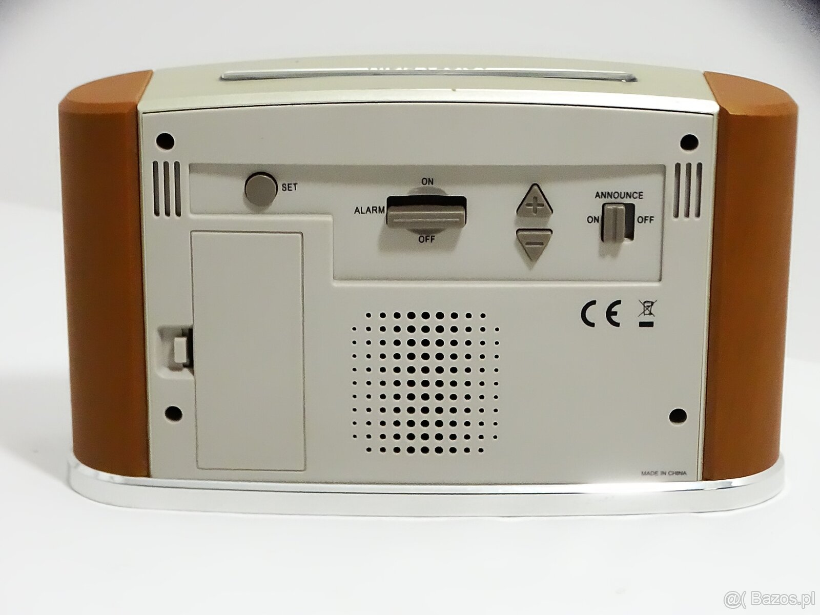 Mówiący radiowy zegar/budzik z termometrem wewnętrznym i dat - 6