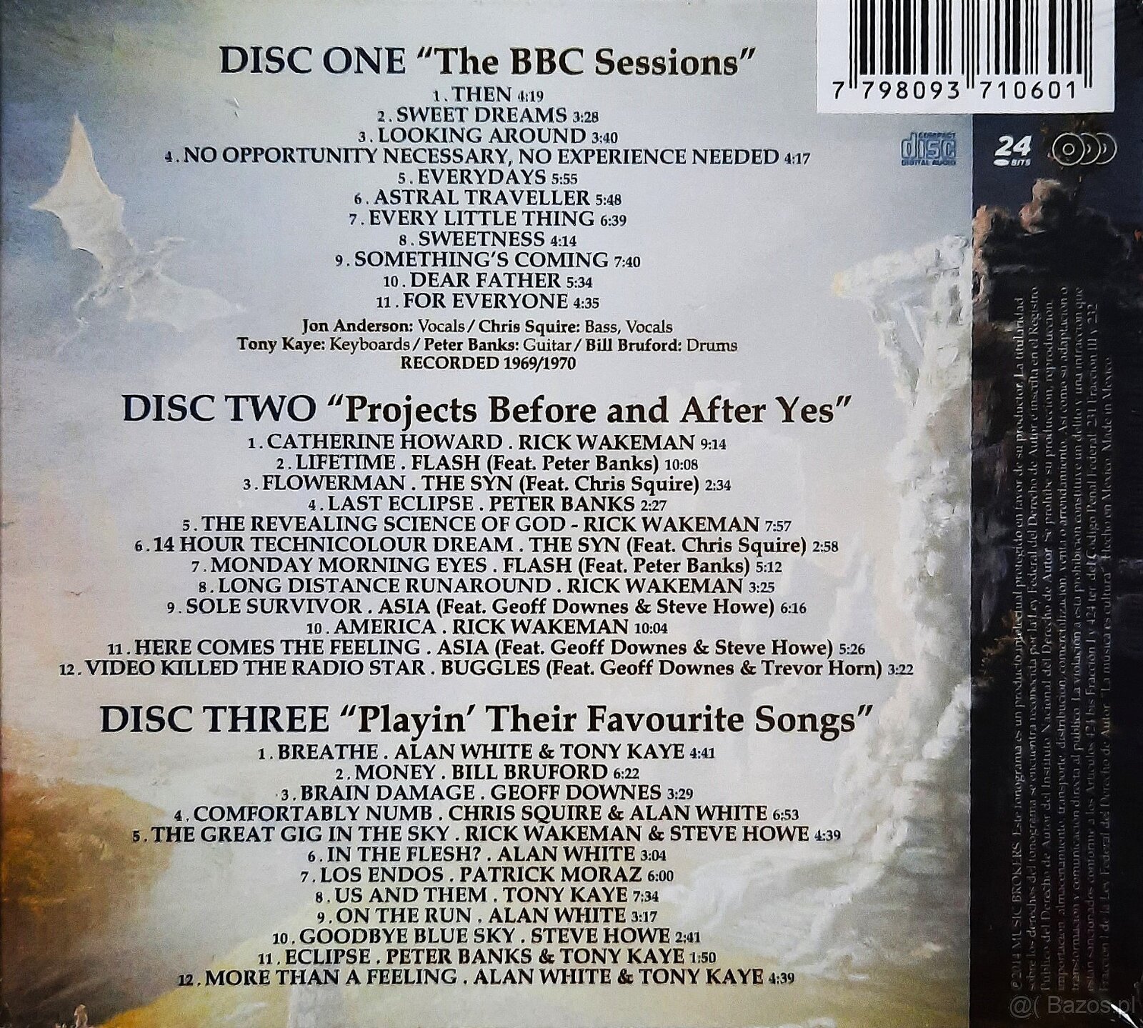 Znakomity Potrójny Album CD EMERSON LAKE PALMER - 3CD The Ul - 6