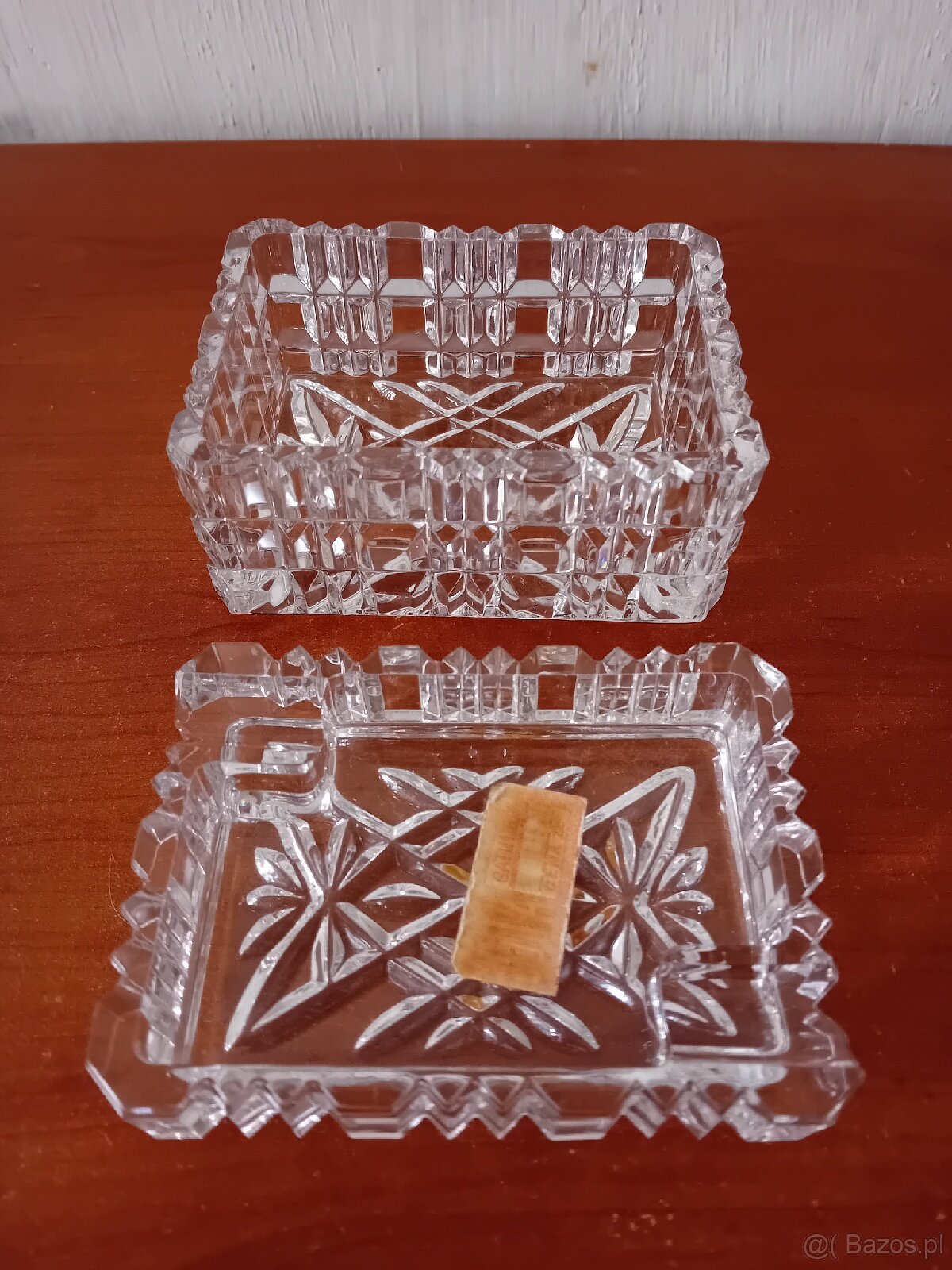 Krysztalowa papierosnica popielniczka - 6