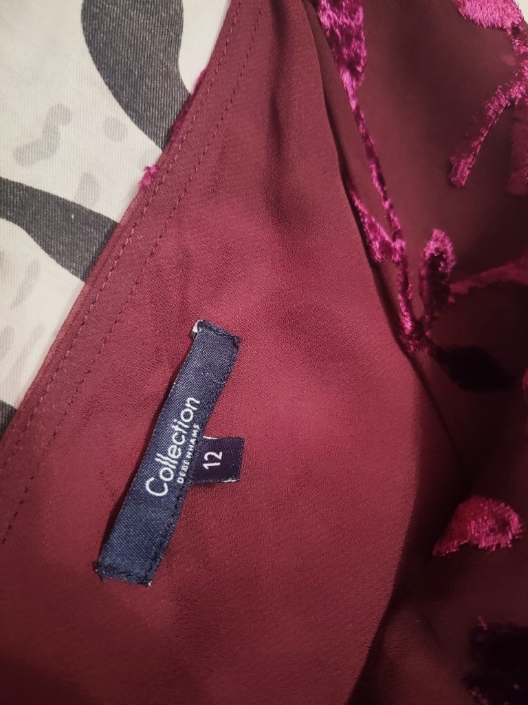 Bluzeczka w aksamitne liście DEBENHAMS rozm. L/40 - 6