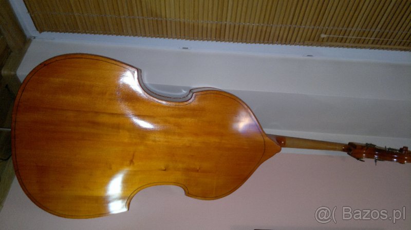 Kontrabas 4/4 Moskiewski drewniany z Filharmonii Lwowskiej - 6
