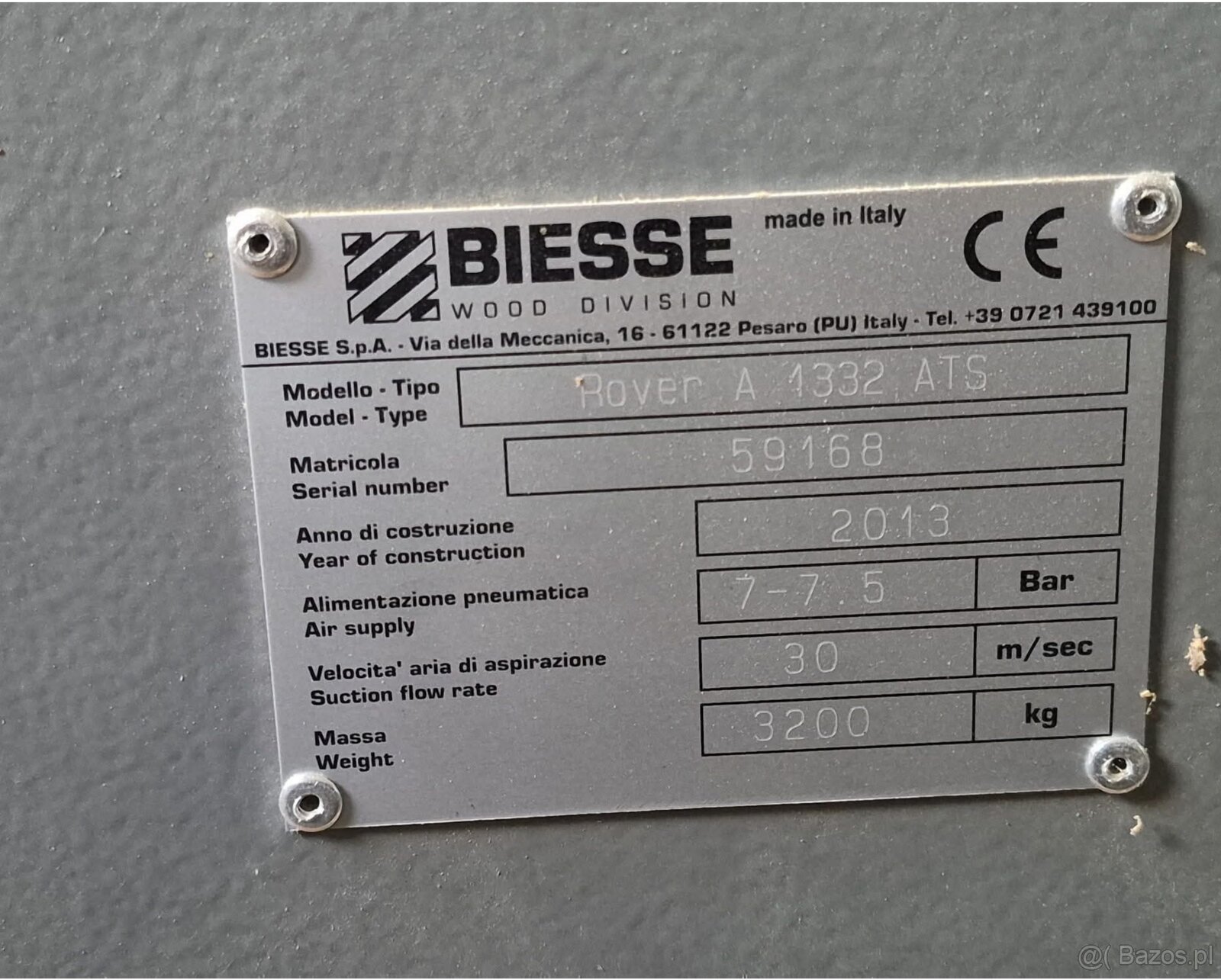 Frezarka Centrum Obróbcze CNC BIESSE ROVER A 1332 ATS – Do d - 6