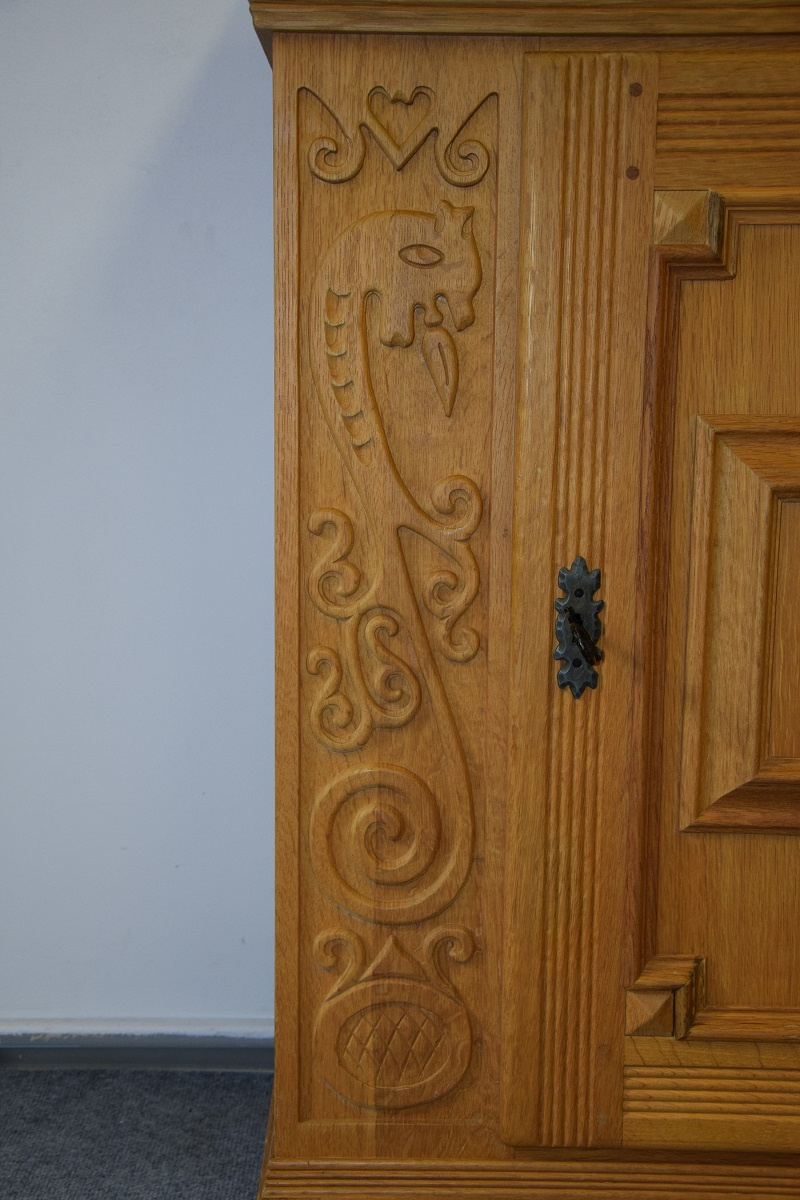 komoda z drewna dębowego - super stan - 6