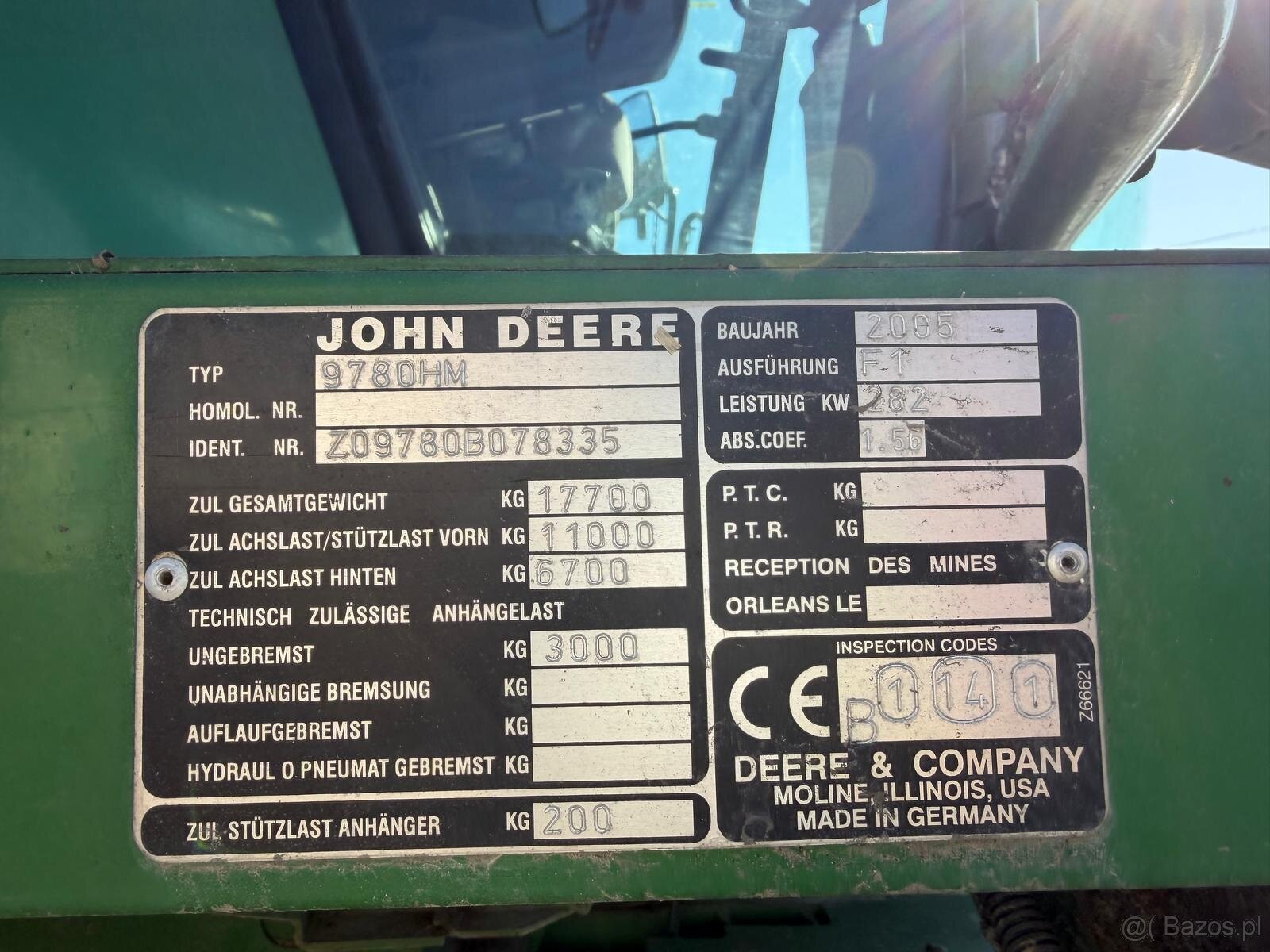 Kombajn zbozowy John Deere CTS 9780i heder 7,6m stół do rze - 6