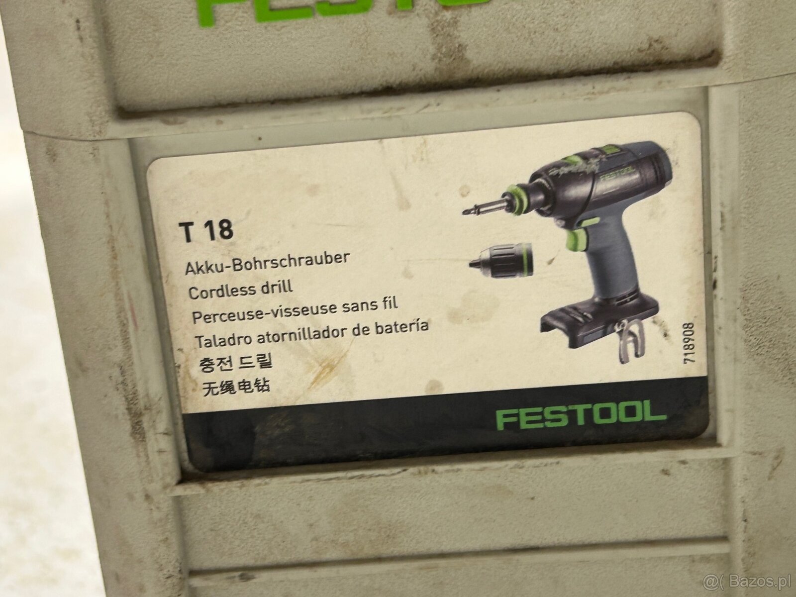 Wiertarko-wkrętarka T 18+3, zestaw z akumulatorem FESTOOL - 6