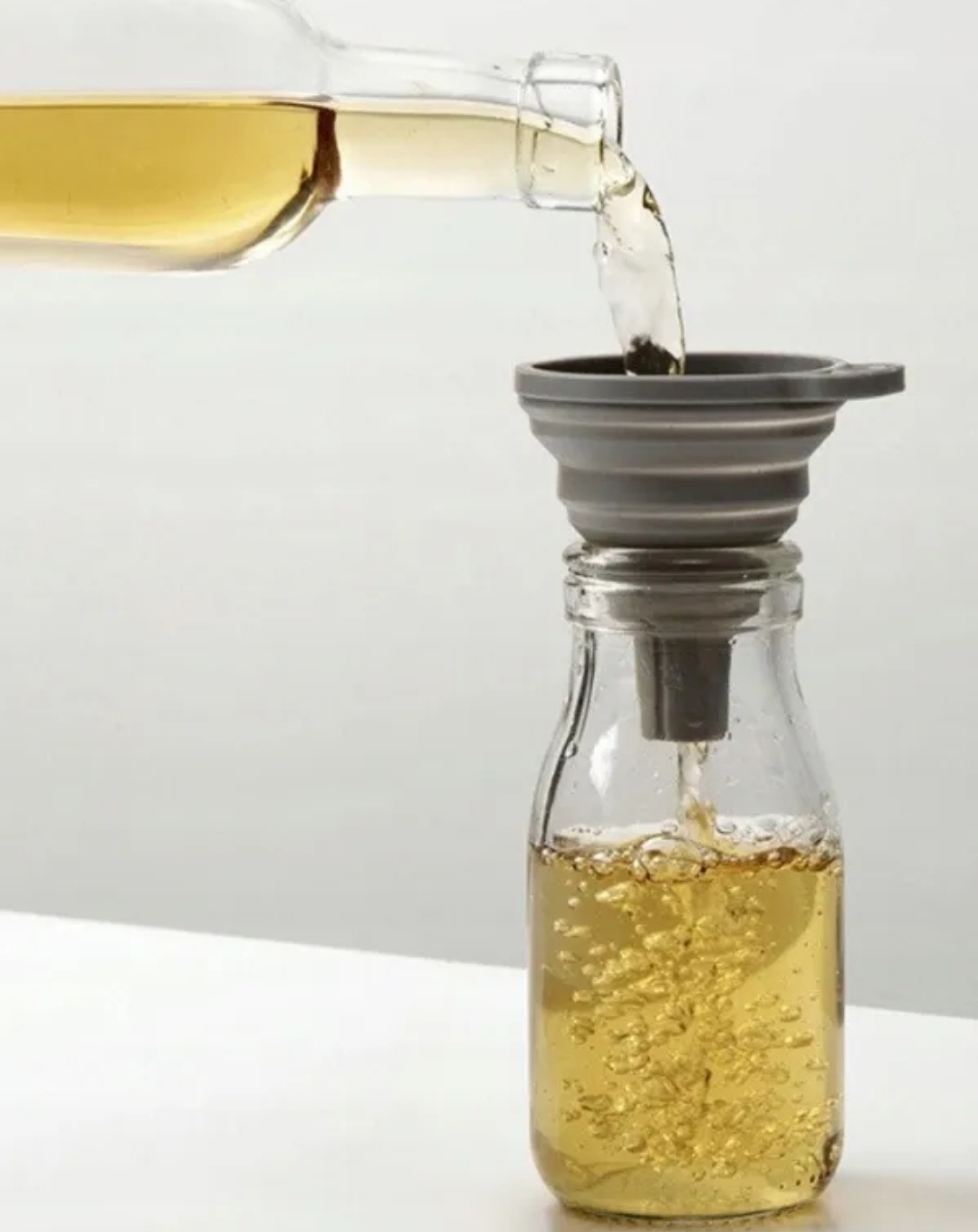 Silikonowy lejek. Składany, harmonijka. - 6