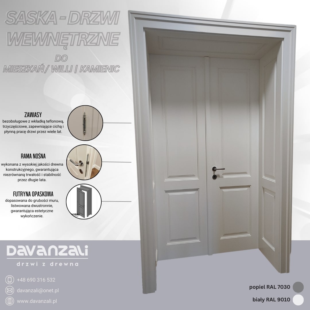 Producent drzwi drewnianych - drzwi wewnętrzne i wejściowe D - 6