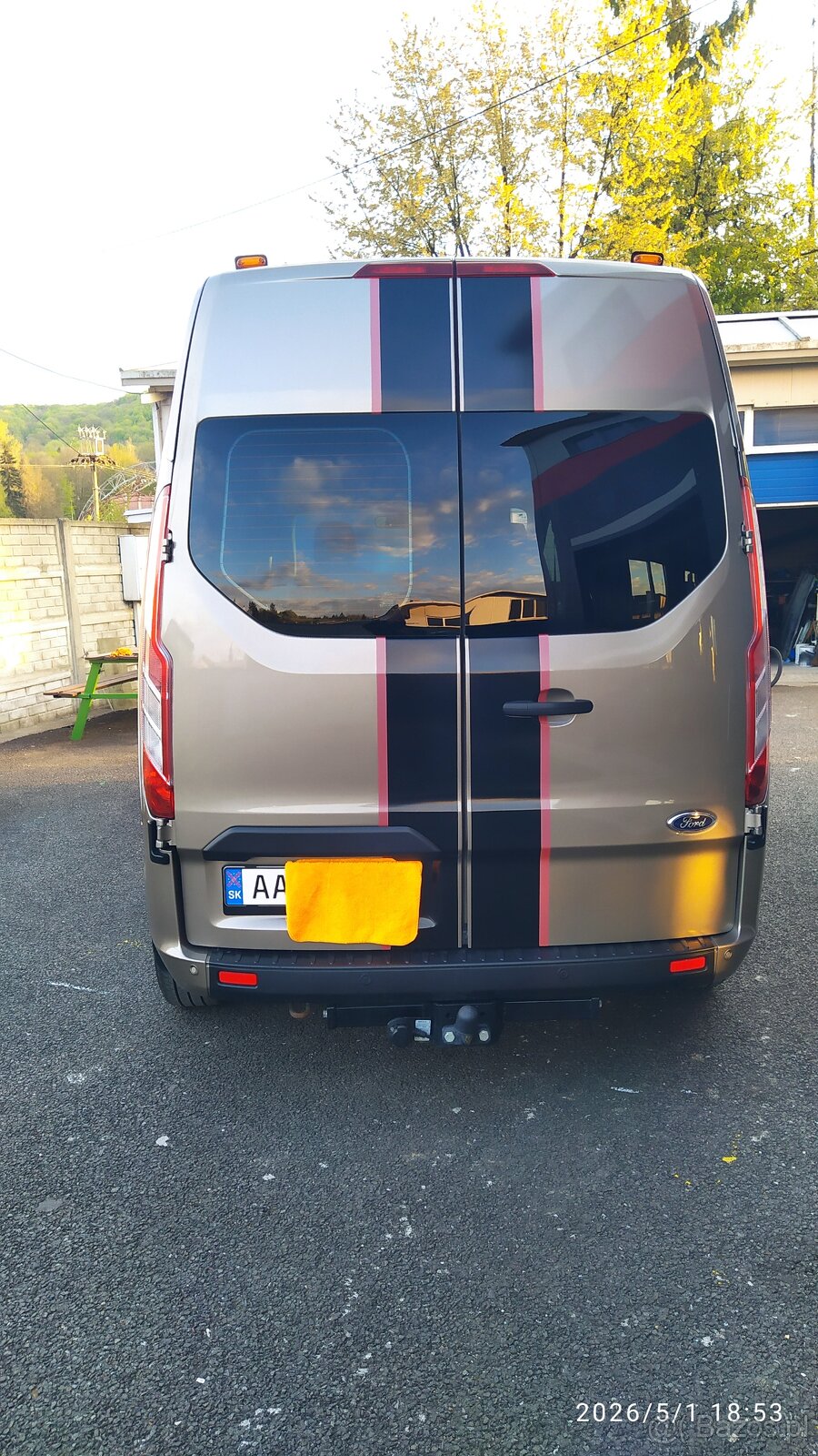 FORD TRANSIT CUSTOM 06/2021, 95tis. km, 9m - 6