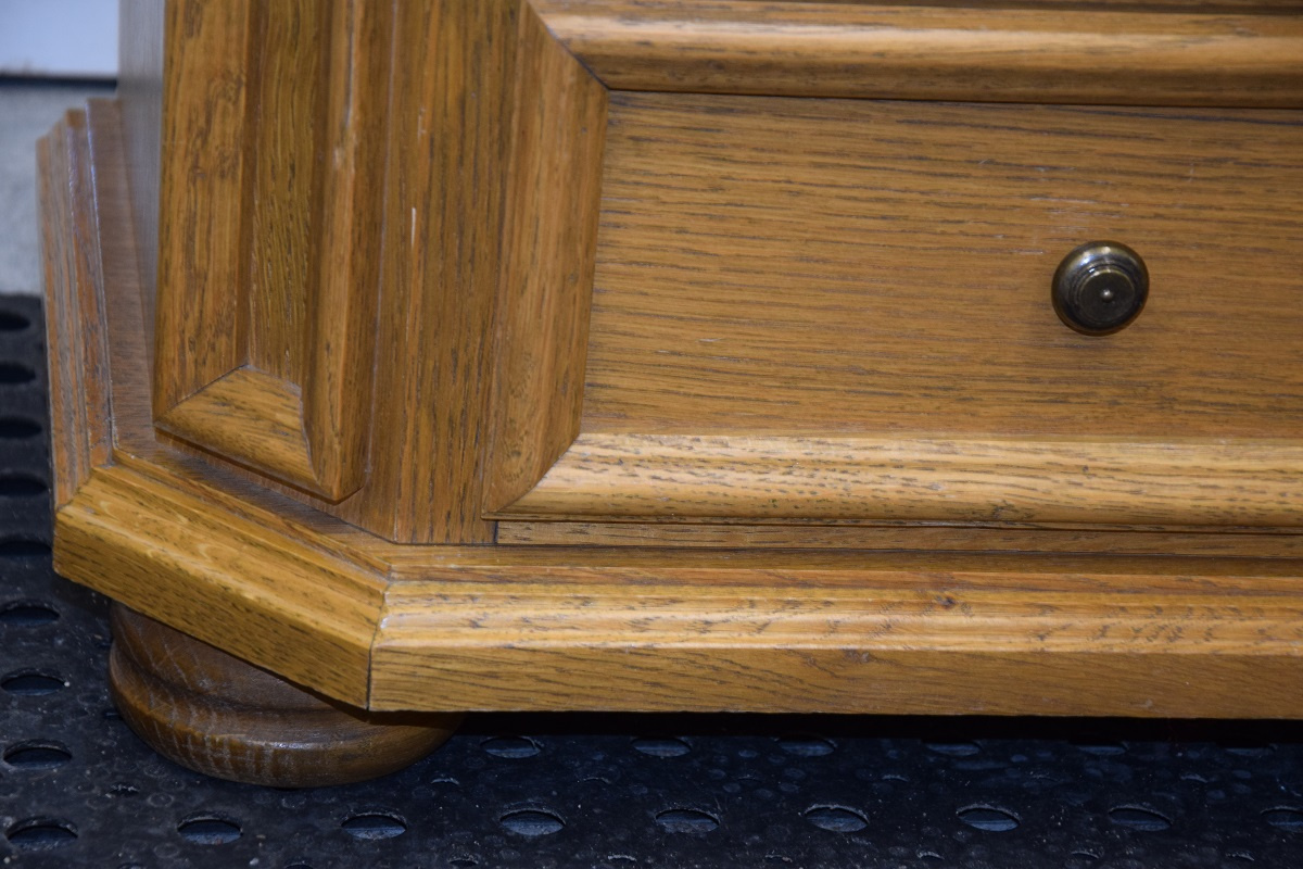 komoda dębowa z szufladami - jak nowa - 6