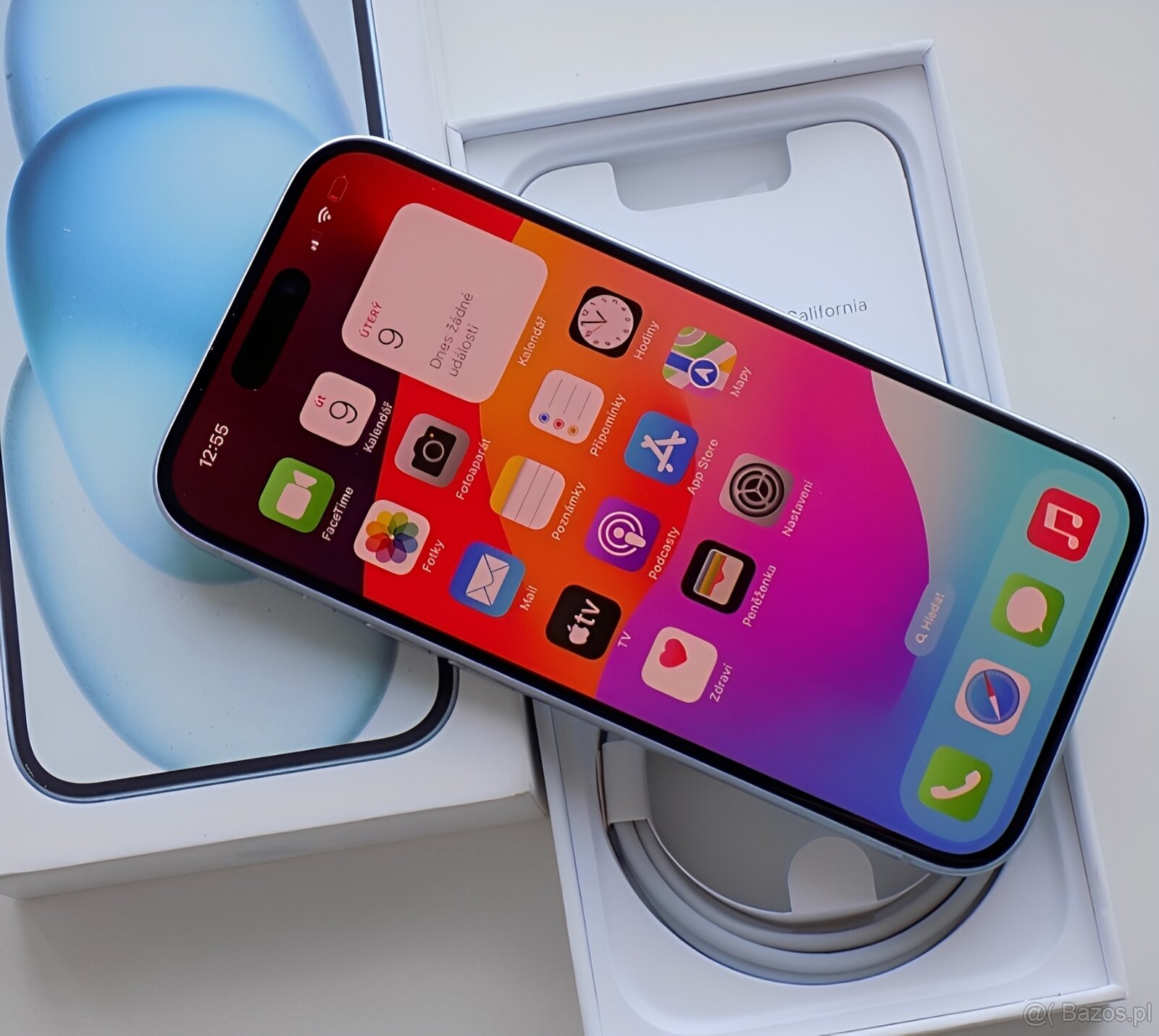 iPhone 15 Blue BATERIA 100% TOP - 6