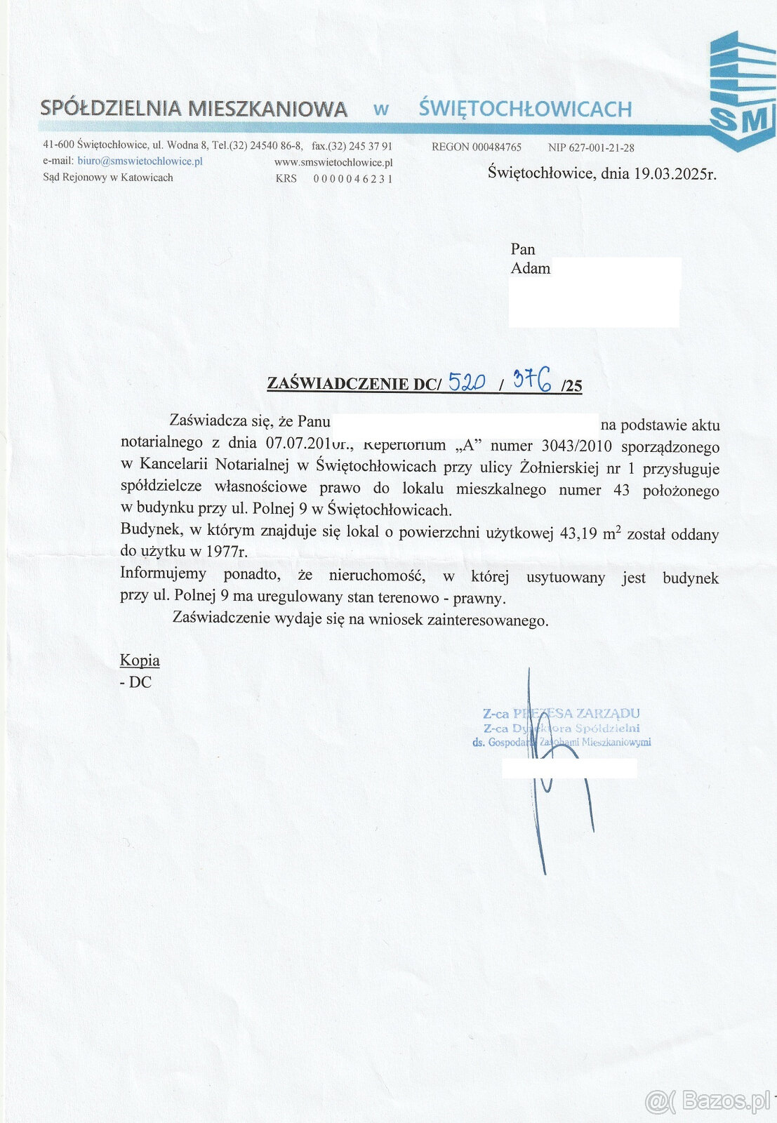 Mieszkanie 2 pokoje 43m2 Świętochłowice ul.Polna 9/43 - 6