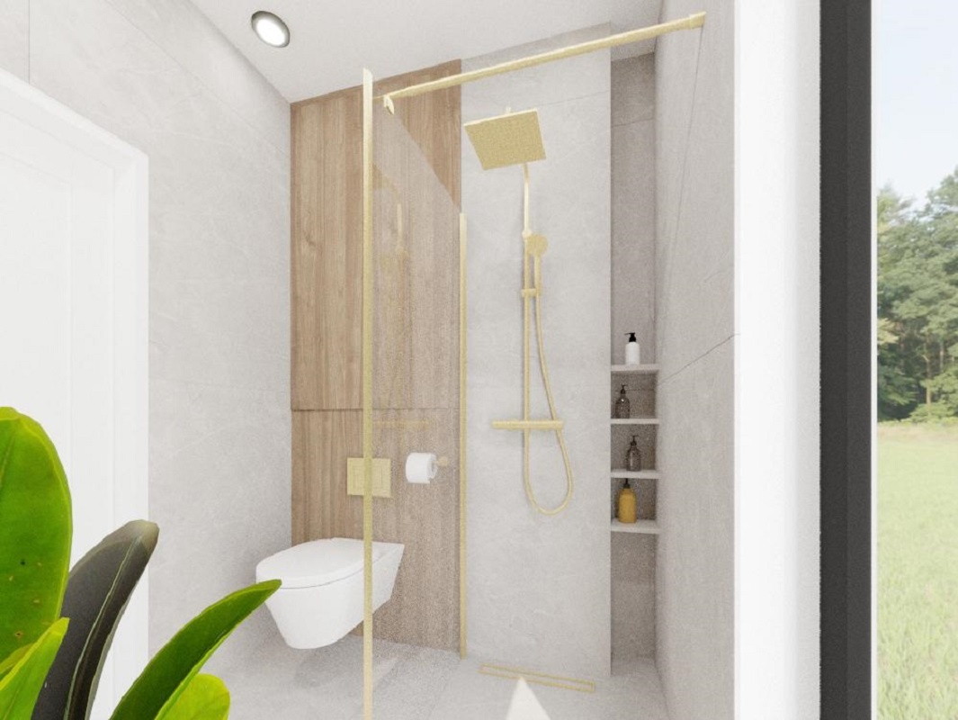 Nowoczesny dom parterowy – stan surowy zamknięty,Zagorzyn, - 6