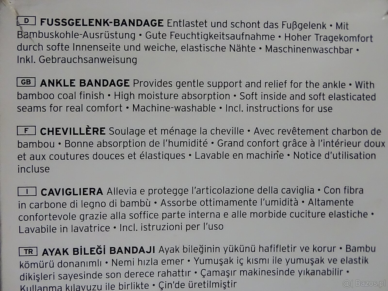 Opaska na staw skokowy rozmiar M - 6