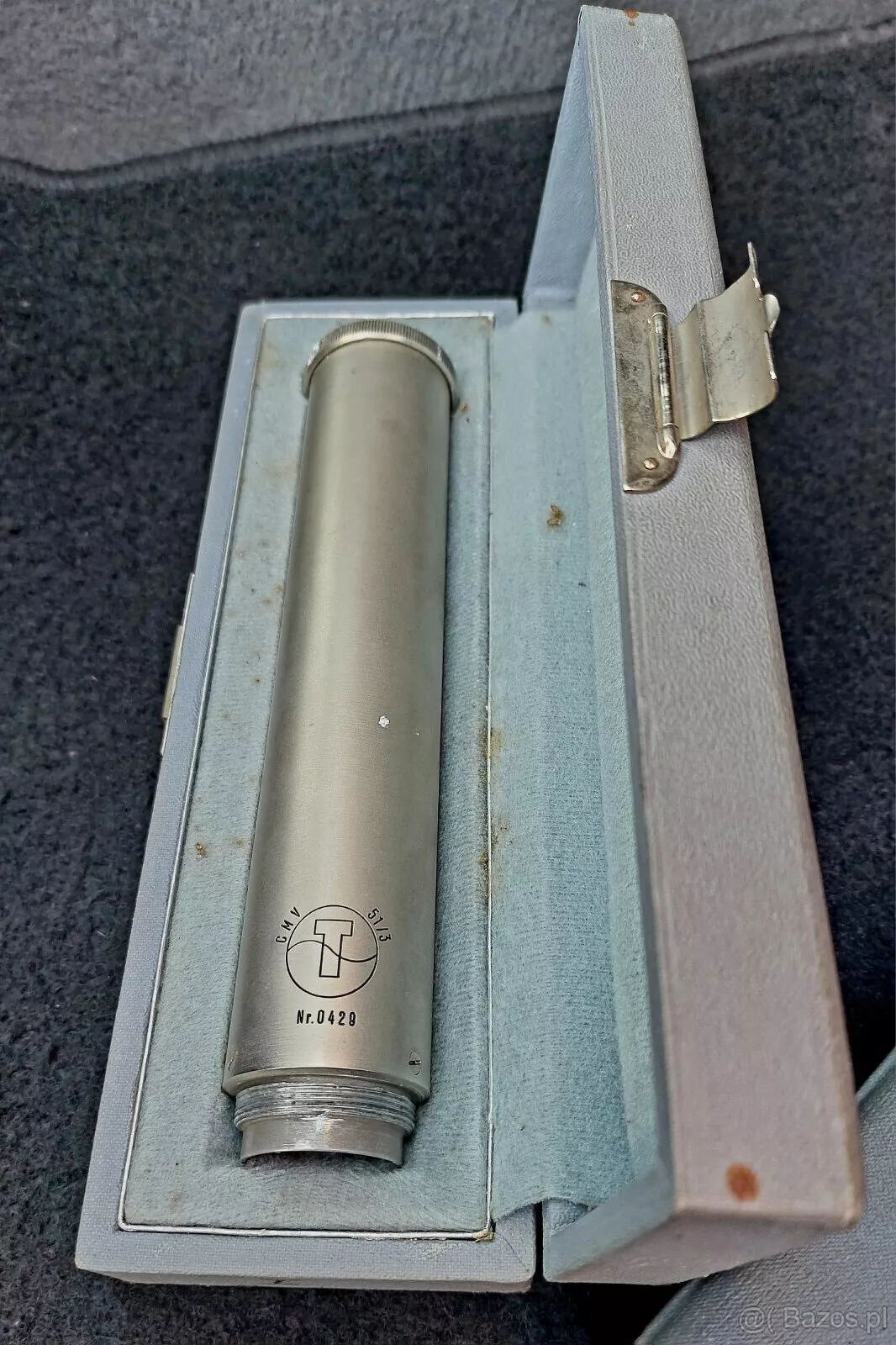 Zabytkowy mikrofon Telefunken Antik CM51 N i CMV 513 w etui - 6