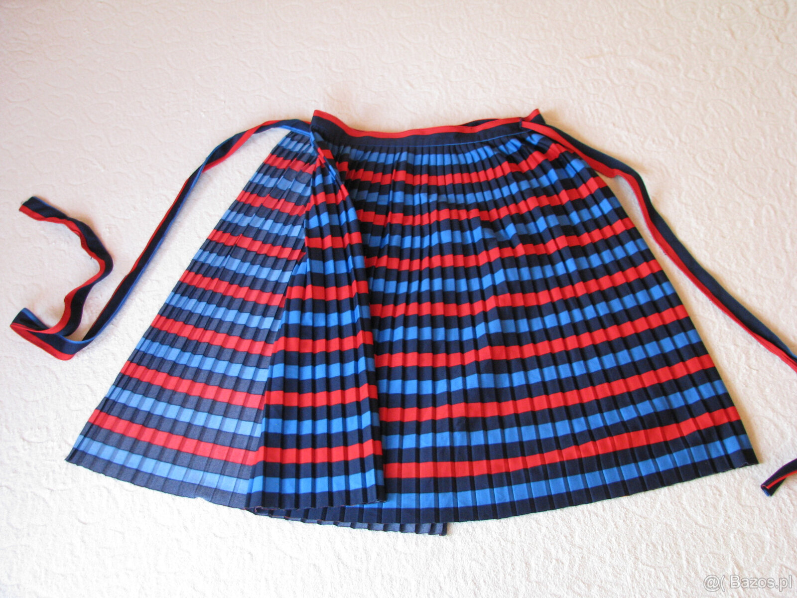 Spódnica plisowana wiązana jak fartuszek uniwersalny rozmiar - 6