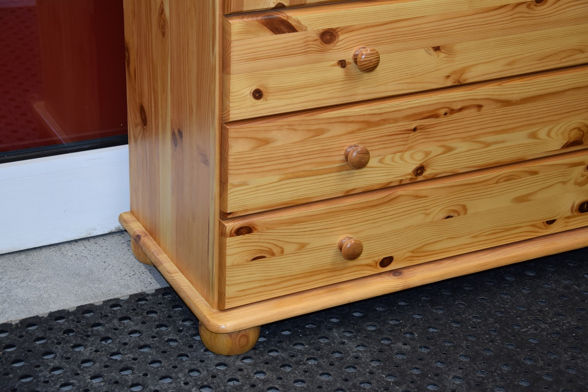 bieliźniarka z drewna sosnowego - jak nowa - 6