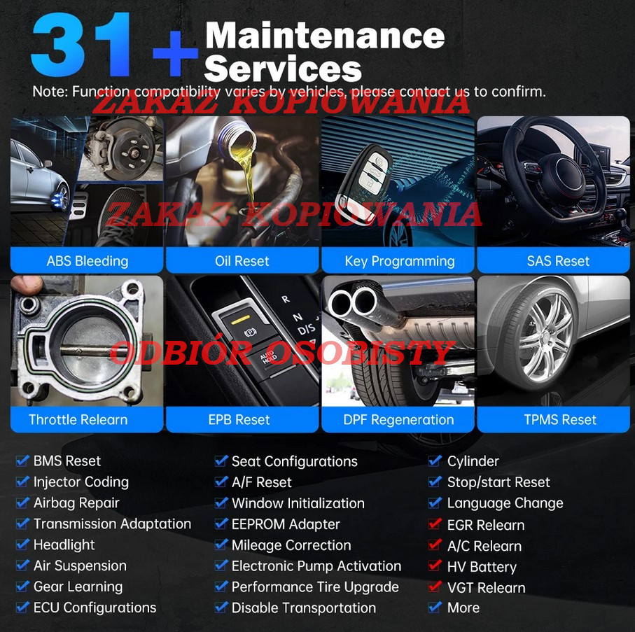 SKANER DIAGNOSTYCZNY XTOOL IP616, FULL SYSTEM DIAGNOSTICS - 6