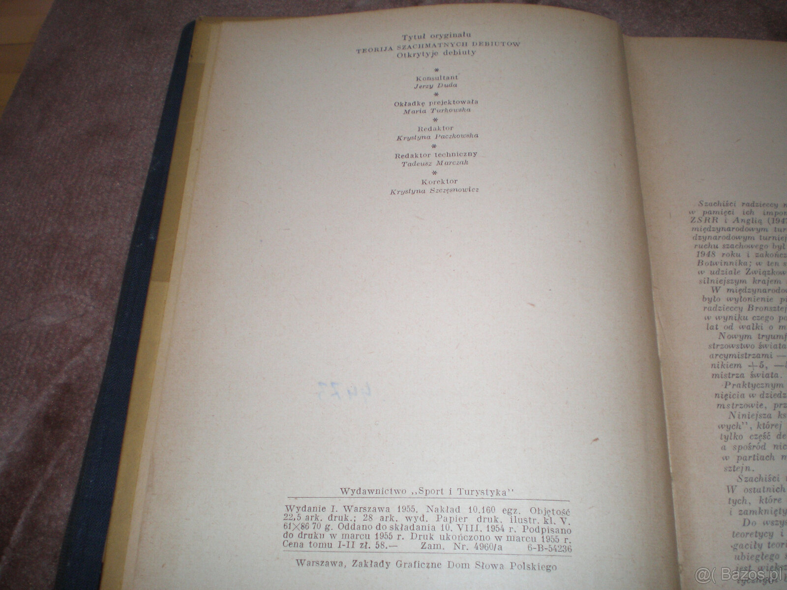 Sprzedam książki Teorie debiutów szachowych część I wydana w - 6