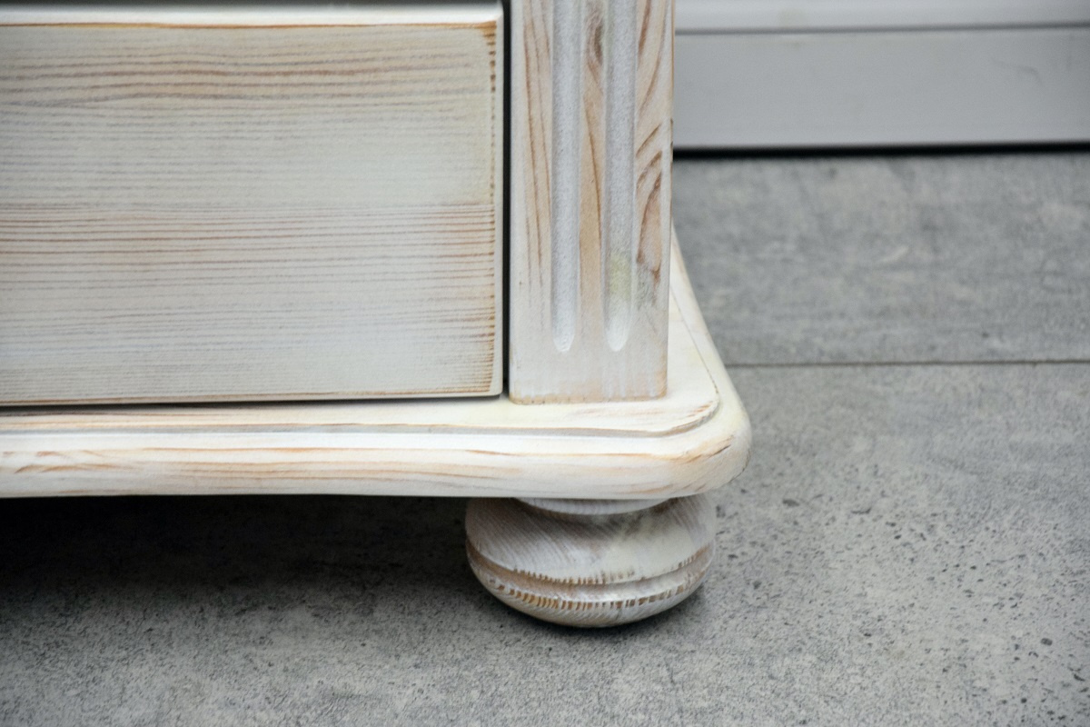 witryna z drewna sosnowego - jak nowa - 6